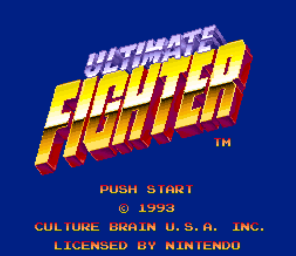 Ultimate Fighter Title Screen